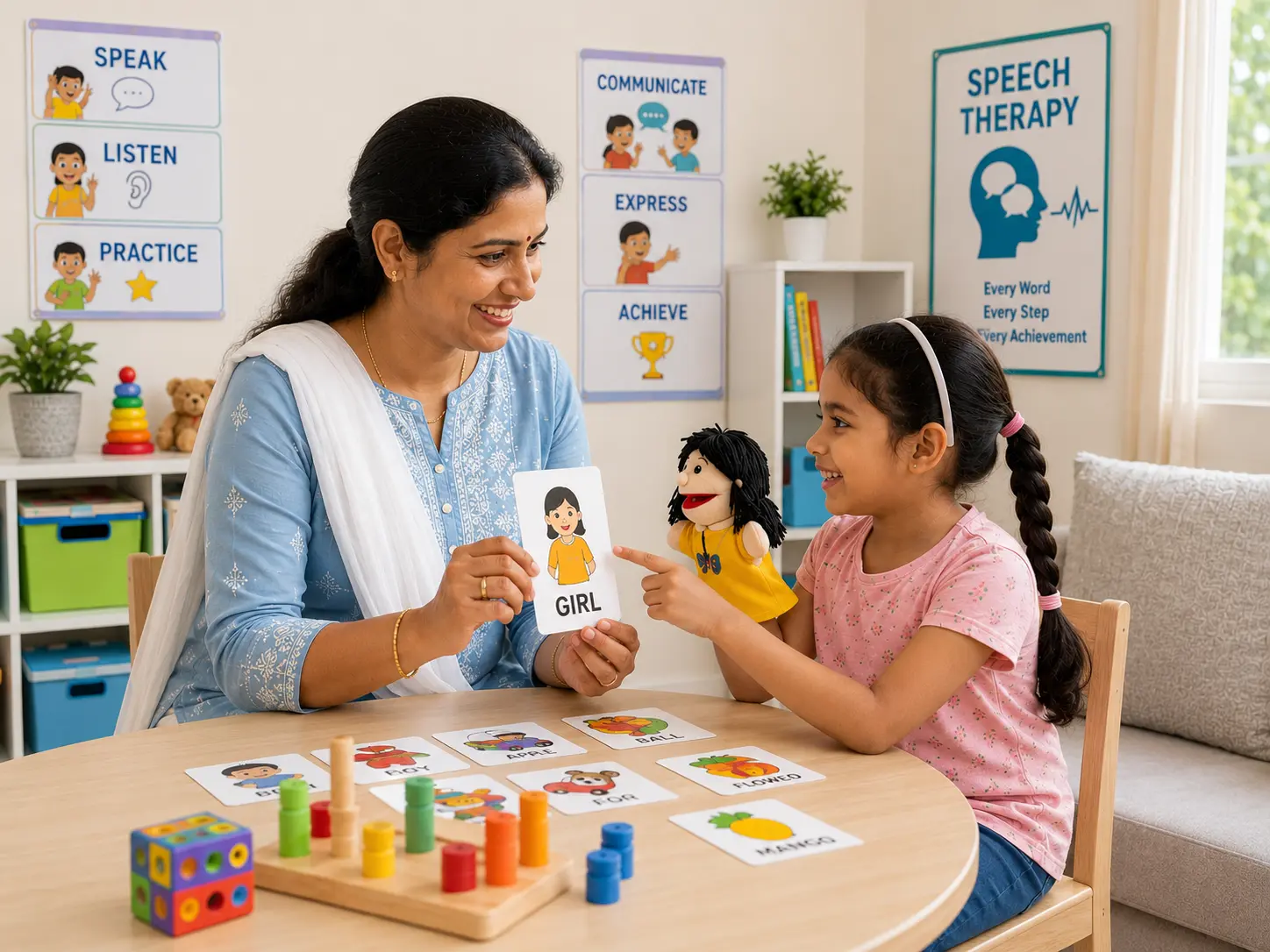 Speech therapy support for children